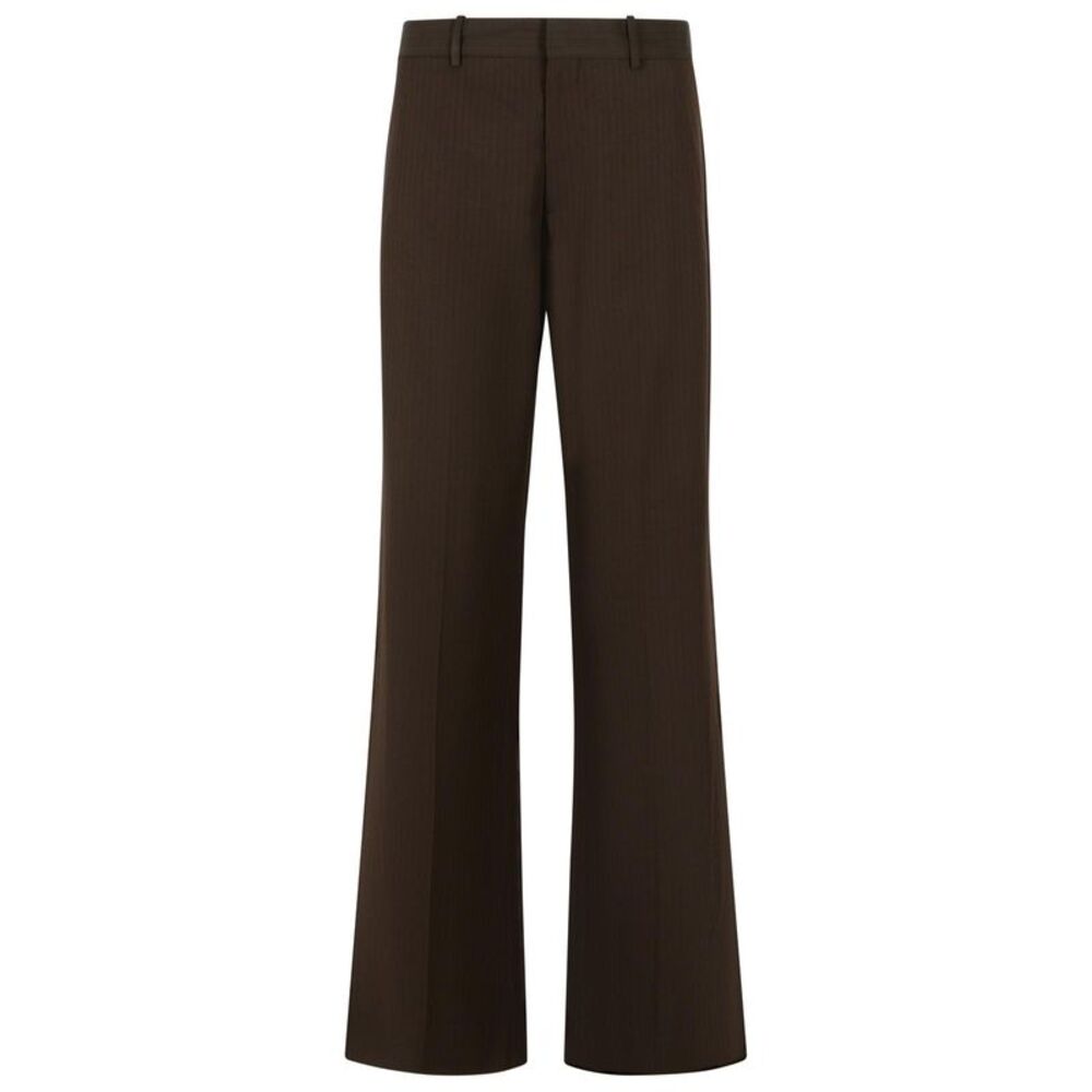 Acne Studios Brown Wool Trousers Men